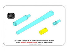 Load image into Gallery viewer, Aber 1/35 US 90 mm M36 Barrel w/ Cyrindrical Muzzle Brake w/o Mantlet Cover 35 L-284'