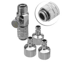 Load image into Gallery viewer, Burbank's House of Hobbies Airbrush 1/8" Quick Disconnect Coupler w/ Air Flow Control w/ 3 Male BHH003
