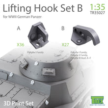 Load image into Gallery viewer, Trex 1/35 Lifting Hook for WWW II German Panzer Set B 3D Printed TR35027