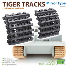 Load image into Gallery viewer, Trex 1/35 German Tiger Tracks Mirror Type 3D Printed Tracks TR85011