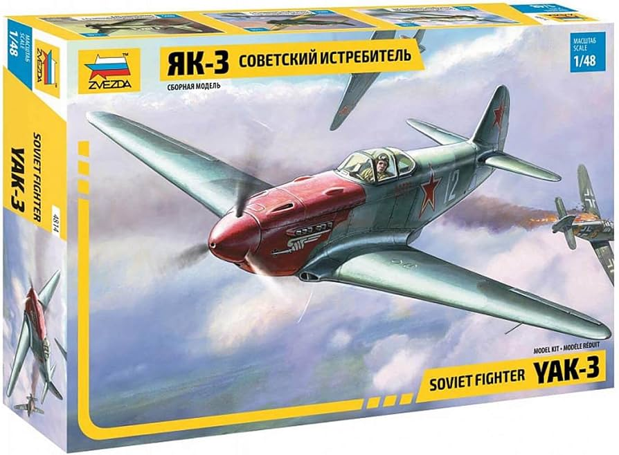 Zvezda 1/48 Yak-3 Soviet Fighter NOS ZVZ4814C – Burbank's House of