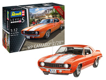 Load image into Gallery viewer, Revell 1/12 Chevrolet Camaro Z/28  3 in 1 Stock, Street or Drag 1969 07727