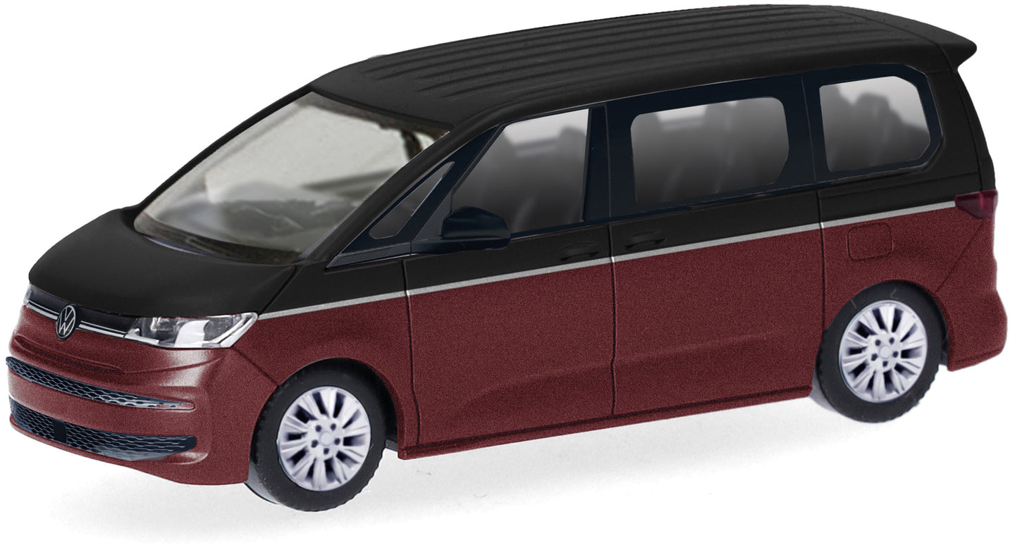 Micro City 1/87 HO Volkswagen (VW) Multivan, deep black/fortana red 43 ...