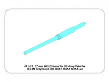 Load image into Gallery viewer, Aber 1/48 US 37mm M6 tank barrel for Stuart, Greyhound, Lee 48 L-23'