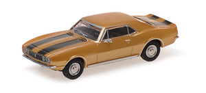 Minichamps 1/87 HO Chevy Camaro 1967 Gold 870144022 NEW In Stock