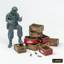 Load image into Gallery viewer, Liang Model Beer/Soda Bottle Crates WWII (4) Liang-0433