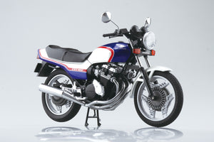 Aoshima 1/12 Honda CBX400F Pearl/Candy Blue DIECAST 11159