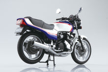 Load image into Gallery viewer, Aoshima 1/12 Honda CBX400F Pearl/Candy Blue DIECAST 11159'