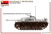 Load image into Gallery viewer, MiniArt 1/72 German StuG III Ausf. G Feb 1943 Prod. With Winter Tracks 72103