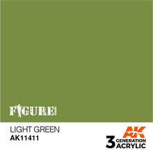 Load image into Gallery viewer, AK Interactive AK11411 Acrylic 3G Figure Light Green 17ml