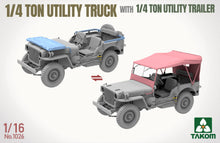 Load image into Gallery viewer, Takom 1/16 US 1/4 Ton 4x4 G503 MB Utility Truck w/ 1/4 Ton Trailer 1026' COMING SOON!