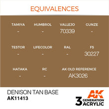 Load image into Gallery viewer, AK Interactive AK11413 Acrylic 3G Figure Denison Tan Base 17ml