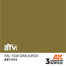 Load image into Gallery viewer, AK Interactive AK11313 Acrylic 3G AFV RAL 7008 Graugrün 17ml