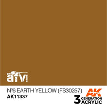 Load image into Gallery viewer, AK Interactive AK11337 Acrylic 3G AFV No6 Earth Yellow 17ml