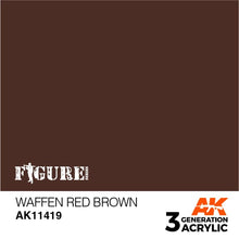 Load image into Gallery viewer, AK Interactive AK11419 Acrylic 3G Figure Waffen Red Brown 17ml