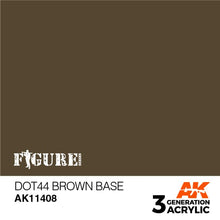 Load image into Gallery viewer, AK Interactive AK11408 Acrylic 3G Figure Dot44 Brown Base 17ml