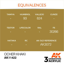 Load image into Gallery viewer, AK Interactive AK11422 Acrylic 3G Figure Ocher Khaki 17ml