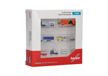 Load image into Gallery viewer, Herpa 1/500 Trucks And Vans Airport Accessory Set 520652