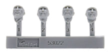 Load image into Gallery viewer, Miniart 1/35 German Tank Riders Set 1 Resin Heads 53022