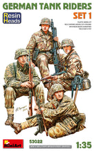 Load image into Gallery viewer, Miniart 1/35 German Tank Riders Set 1 Resin Heads 53022