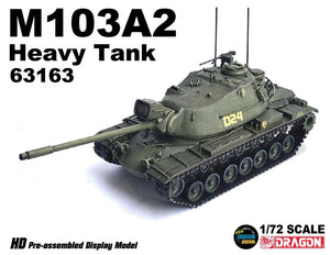 Dragon Armor 1/72 M103A2 Heavy Tank HD Pre-assembled Display Model 63163