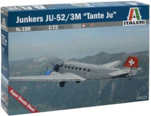 Italeri 1/72 German Ju52/3M 'Tante Ju' Civilian Colors 150