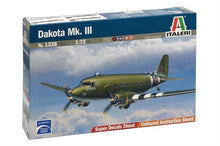 Load image into Gallery viewer, Italeri 1/72 US C-47 Skytrain / Dakota Mk.III 1338`