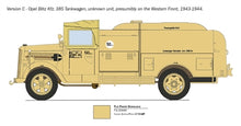 Load image into Gallery viewer, Italeri 1/48 German Opel Blitz Tankwagen Kfz.385 2808'