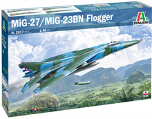Load image into Gallery viewer, Italeri 1/72 Russian MiG-27/MiG-23BN Flogger 2817