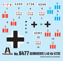 Load image into Gallery viewer, Italeri 1/35 Italian Semovente L6/40 Da 47/32 mm 6477