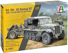 Load image into Gallery viewer, Italeri 1/35 German SdKfz 10 Demag D7 with Le. IG18 and Crew 6595