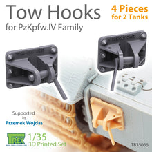 Load image into Gallery viewer, Trex 1/35 Tow Hooks for PzKpfw.IV Family 3D Printed TR35066