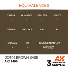 Load image into Gallery viewer, AK Interactive AK11408 Acrylic 3G Figure Dot44 Brown Base 17ml