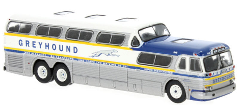Brekina 1/87 HO 1956 Greyhound Scenicruiser Bus 