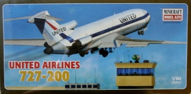 Minicraft 1/144 United Airlines Boeing 727-200 14465C NOS Sealed