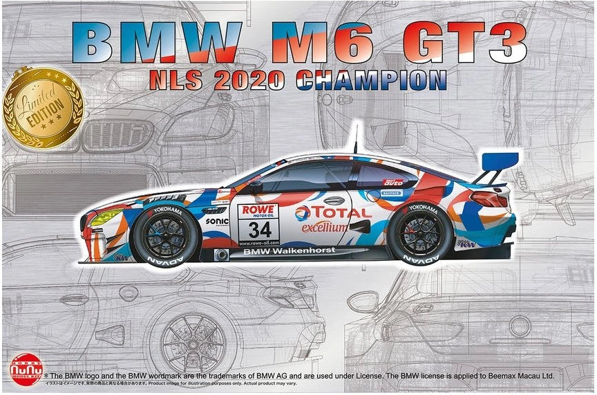 【未組立】nunu PLATZ 1/24 BMW M6 GT3 NLS 2020 Platz NuNu 1/24 BMW M6 GT3 NLS 2020 Champion PN24042 – Burbank's