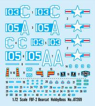 Load image into Gallery viewer, HobbyBoss 1/72 US F8F-2 Bearcat 87269