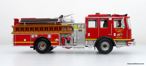 Iconic Replicas 1/64 KME Predator Fire Engine LACFD - No Station Number 64-0458
