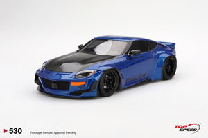 Top Speed 1/18 Nissan Z (RZ34) Pandem Seiran Blue TS0530