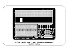 Load image into Gallery viewer, Aber 1/35  Russian Grills for KV I &amp; KV II G39'