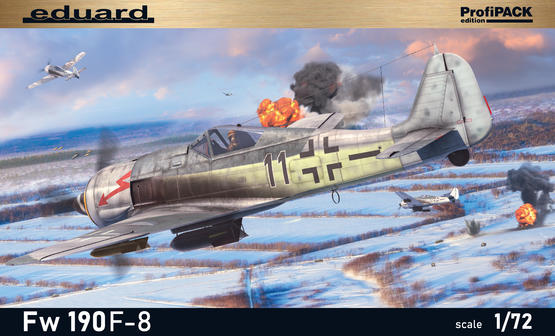 Eduard 1/72 German Fw 190F-8  ProfiPACK 70119