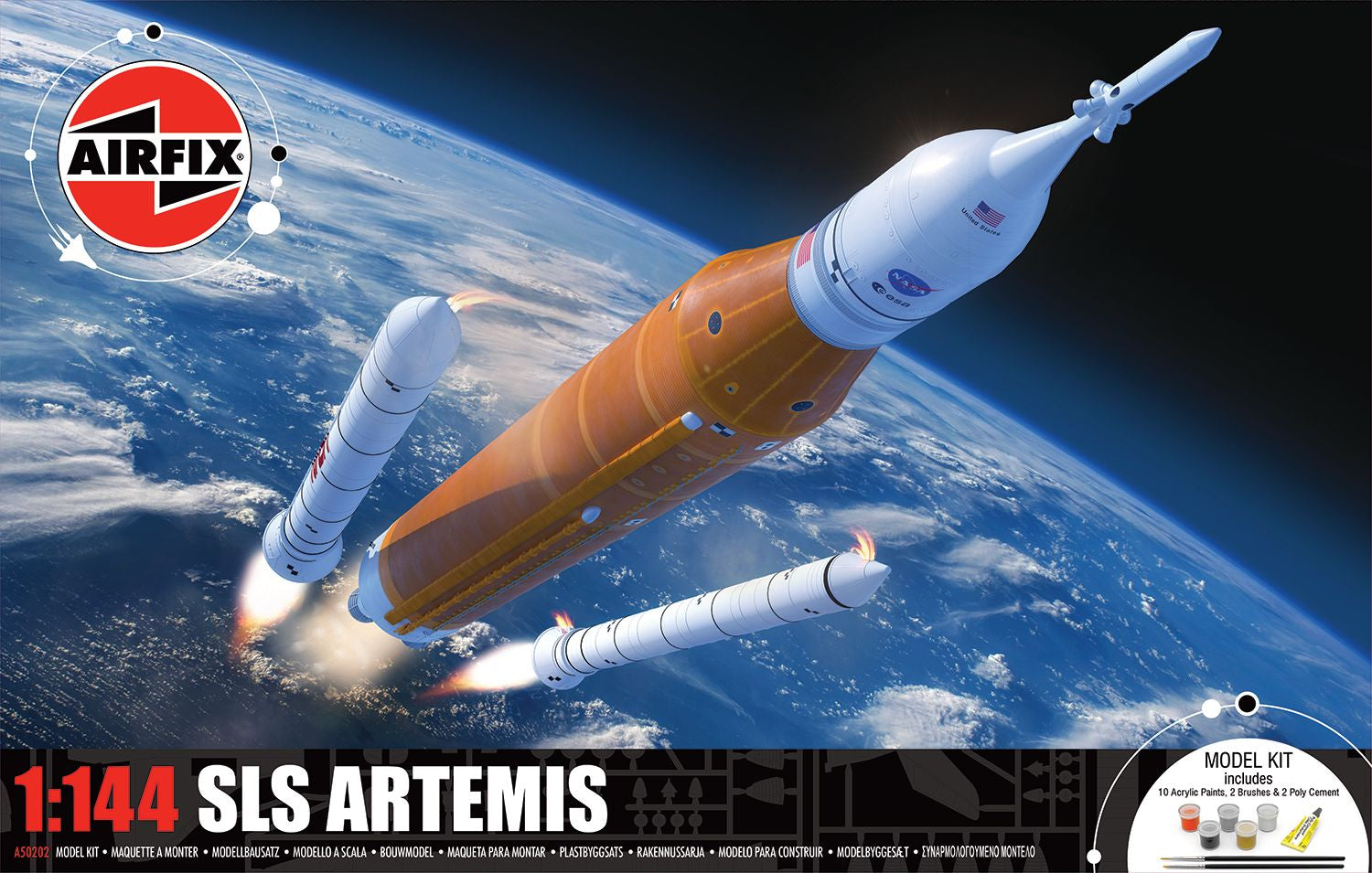 Airfix GIft Set 1/144 NASA SLS Artemis-1 Rocket Gift Set A50202
