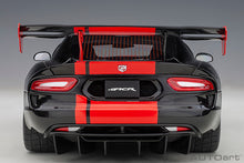Load image into Gallery viewer, AUTOart 1/18 Dodge Viper 1:28 Edition ACR 2017 (Black w/ Red Stripes) 71732