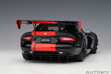 Load image into Gallery viewer, AUTOart 1/18 Dodge Viper 1:28 Edition ACR 2017 (Black w/ Red Stripes) 71732