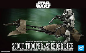 Bandai Star Wars 1/12 Scout Trooper & Speeder Bike 5063828