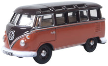 Load image into Gallery viewer, Oxford 1/76 VW T1 Samba Bus Sealing Wax Red 76VWS012