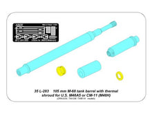 Load image into Gallery viewer, Aber 1/35 US 105 mm M-68 barrel with Thermal Shroud for M48A5 Tank 35 L-283'