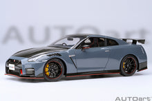 Load image into Gallery viewer, AUTOart 1/18 Nissan GT-R (R35) Nismo 2022 SE Stealth Grey 77505