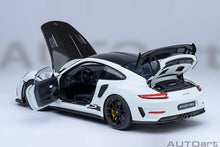 Load image into Gallery viewer, AUTOart 1/18 Porsche 911 (991.2) GT3 Weissach Package White 78176