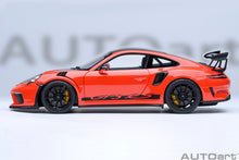 Load image into Gallery viewer, AUTOart 1/18 Porsche 911 (991.2) GT3 Weissach Package Lava Orange 78177